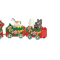 FQ marca família loja ornamento decoração presente de madeira trem de natal brinquedo